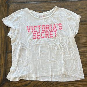 White, Victorias Secret Pajama Shirt